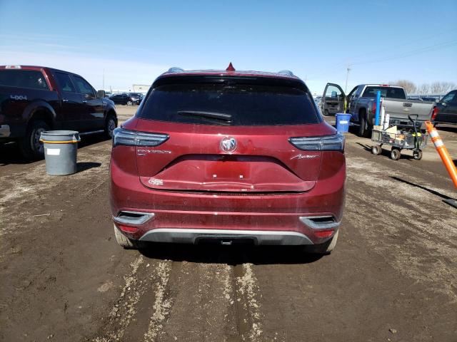 LRBFZSR41ND169024 - 2022 BUICK ENVISION AVENIR RED photo 6