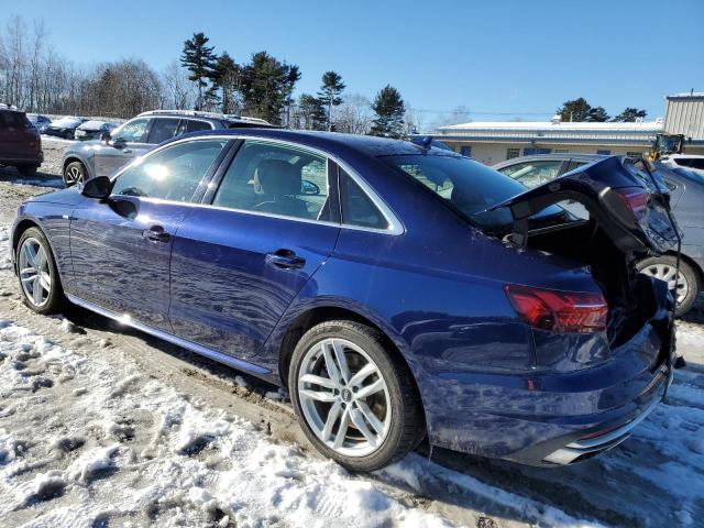 WAUENAF45LA041405 - 2020 AUDI A4 PREMIUM PLUS BLUE photo 2