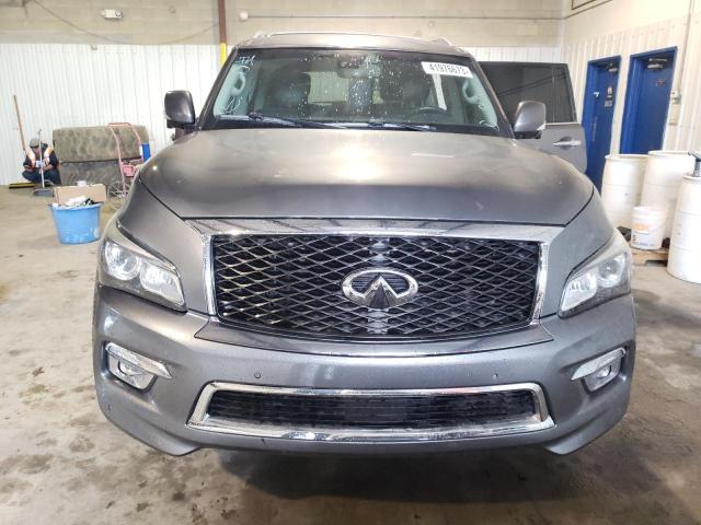 JN8AZ2NDXH9152607 - 2017 INFINITI QX80 BASE GRAY photo 5