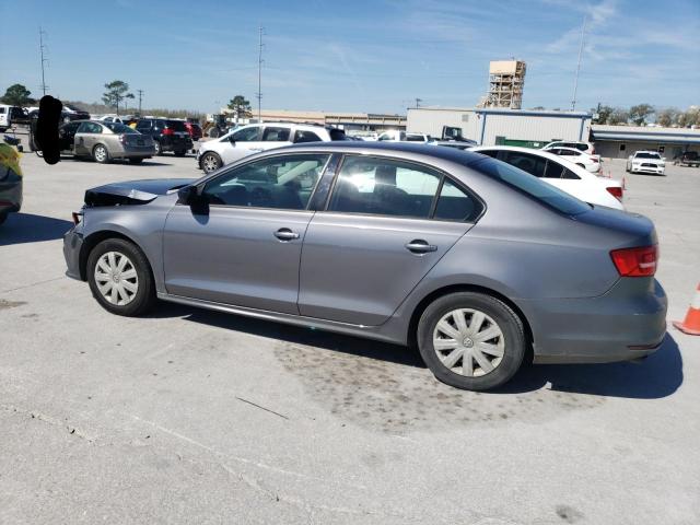 3VW1K7AJXFM316698 - 2015 VOLKSWAGEN JETTA BASE GRAY photo 2