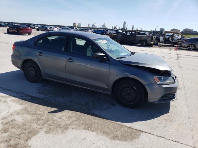 3VW1K7AJXFM316698 - 2015 VOLKSWAGEN JETTA BASE GRAY photo 4