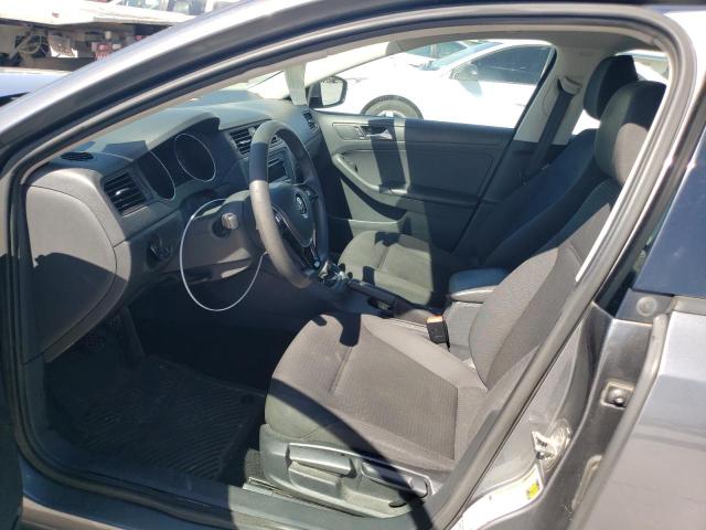 3VW1K7AJXFM316698 - 2015 VOLKSWAGEN JETTA BASE GRAY photo 7