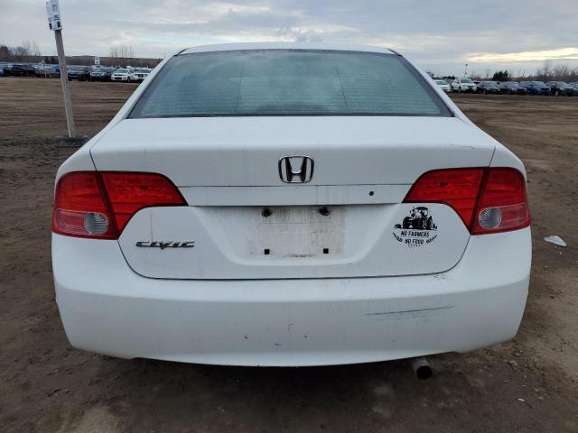 2HGFA16577H014341 - 2007 HONDA CIVIC LX WHITE photo 6