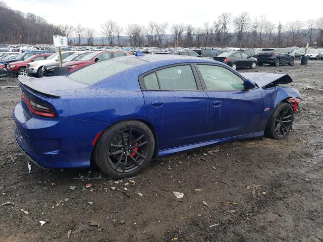 2C3CDXGJ4MH569254 - 2021 DODGE CHARGER SCAT PACK BLUE photo 3