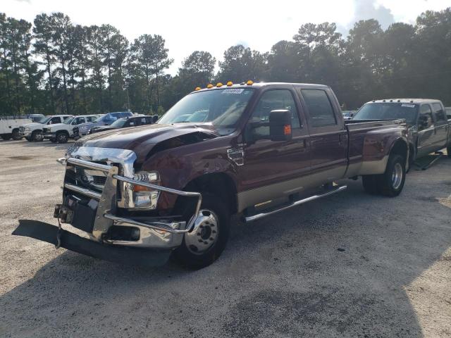 1FTWW3DR0AEA31787 - 2010 FORD F350 SUPER DUTY BURGUNDY photo 1