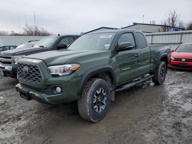 3TYSZ5ANXMT007969 - 2021 TOYOTA TACOMA ACCESS CAB GREEN photo 1