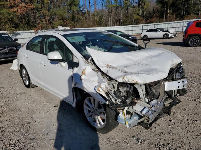 19XFB2F98CE069553 - 2012 HONDA CIVIC EXL WHITE photo 4