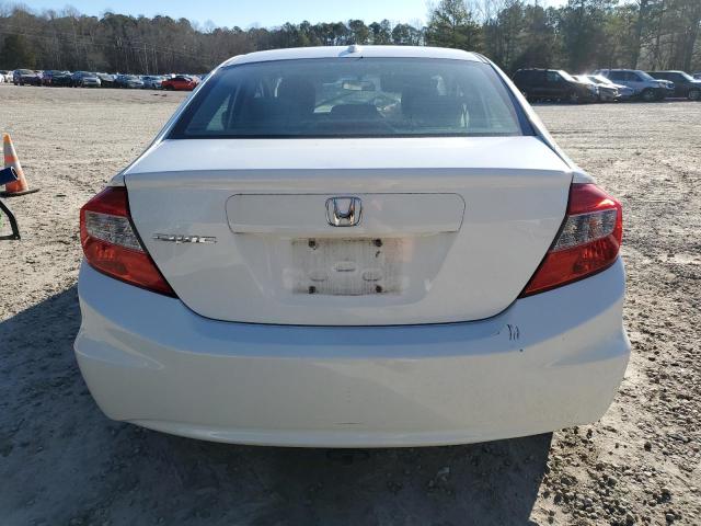 19XFB2F98CE069553 - 2012 HONDA CIVIC EXL WHITE photo 6