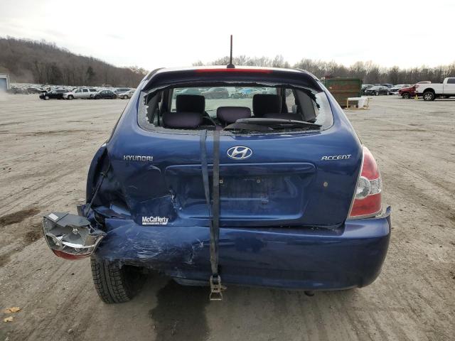 KMHCM3AC0AU152734 - 2010 HYUNDAI ACCENT BLUE BLUE photo 6