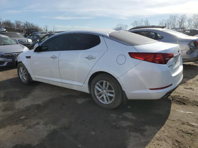 KNAGM4A79C5294220 - 2012 KIA OPTIMA LX WHITE photo 2