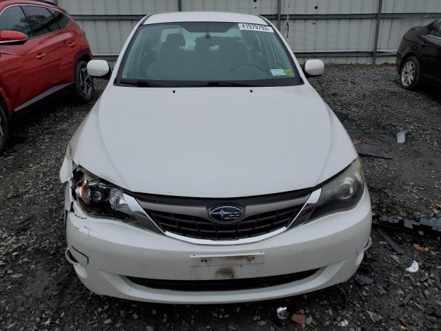 JF1GE61619H502719 - 2009 SUBARU IMPREZA 2.5I WHITE photo 5