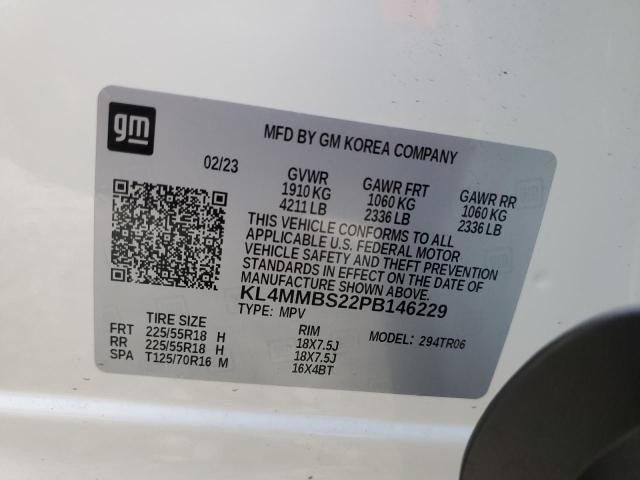 KL4MMBS22PB146229 - 2023 BUICK ENCORE GX PREFERRED WHITE photo 12