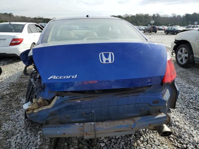 1HGCS12899A014228 - 2009 HONDA ACCORD EXL BLUE photo 6