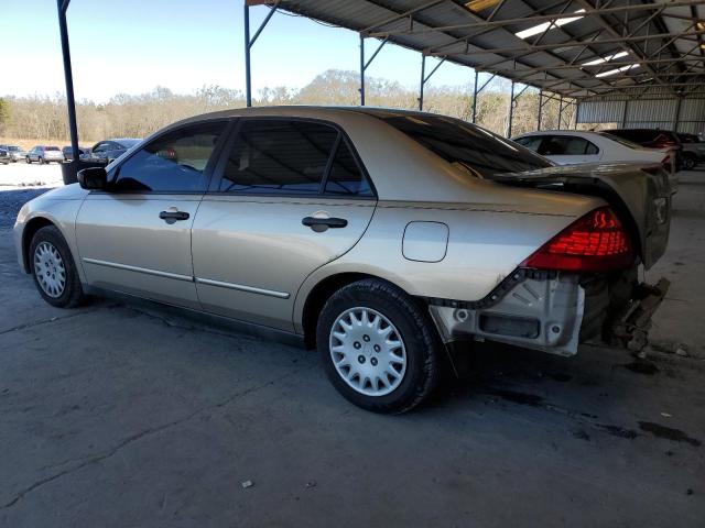 1HGCM56107A098290 - 2007 HONDA ACCORD VALUE BEIGE photo 2