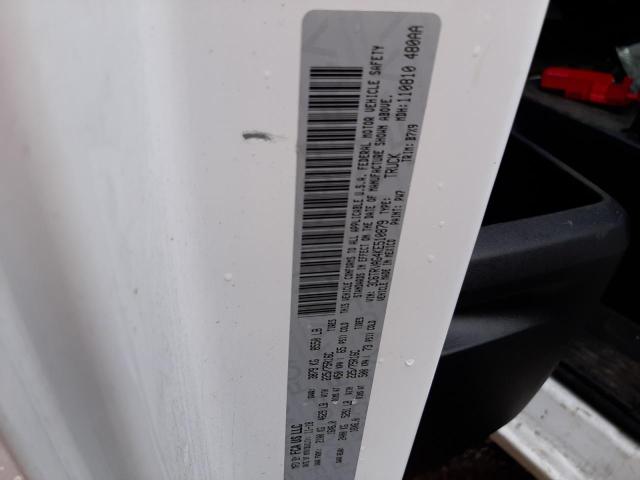 3C6TRVAG4KE510879 - 2019 RAM PROMASTER 1500 STANDARD WHITE photo 10