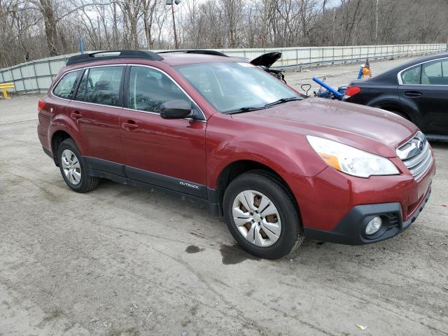 4S4BRCAC5D3221957 - 2013 SUBARU OUTBACK 2.5I BURGUNDY photo 4