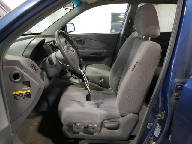 KM8JM12B55U191746 - 2005 HYUNDAI TUCSON GL BLUE photo 7