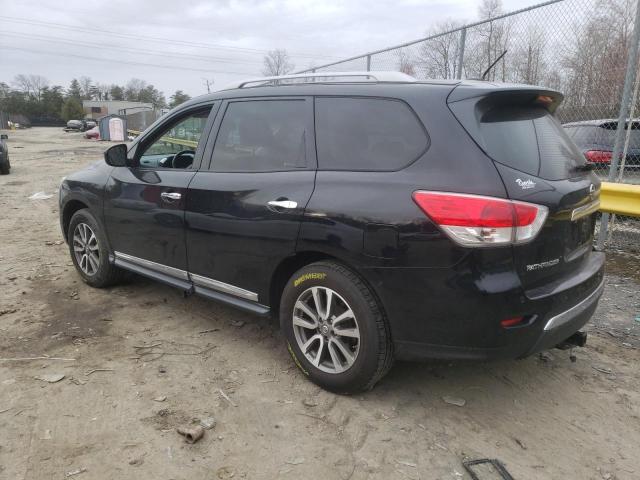 5N1AR2MM6DC633296 - 2013 NISSAN PATHFINDER S BLACK photo 2