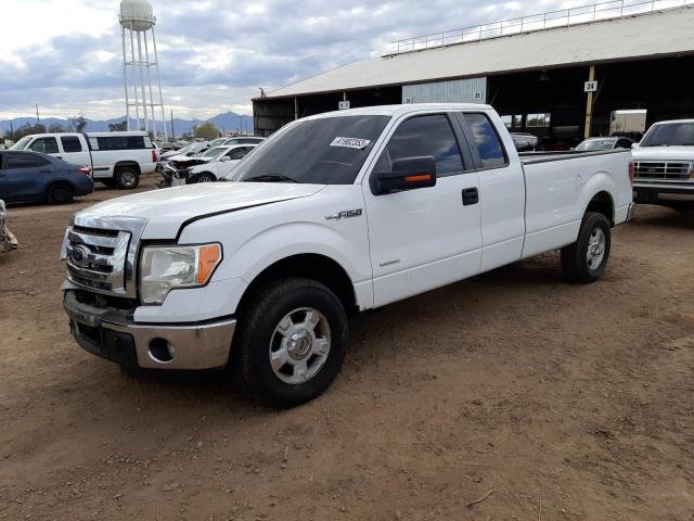 1FTFX1CT5CKE23974 - 2012 FORD F150 SUPER CAB WHITE photo 1