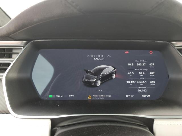 5YJXCDE2XHF049162 - 2017 TESLA MODEL X BLACK photo 9