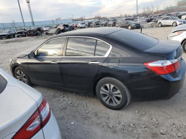 1HGCR2F3XFA134891 - 2015 HONDA ACCORD LX BLACK photo 2