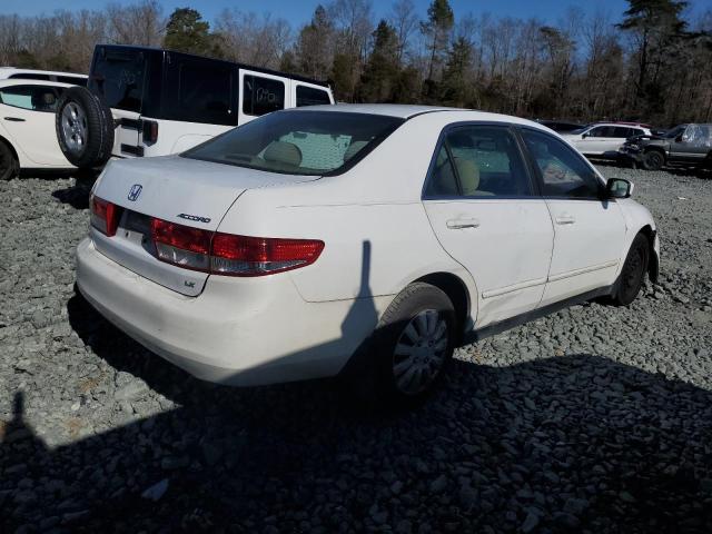 1HGCM56383A011697 - 2003 HONDA ACCORD LX WHITE photo 3