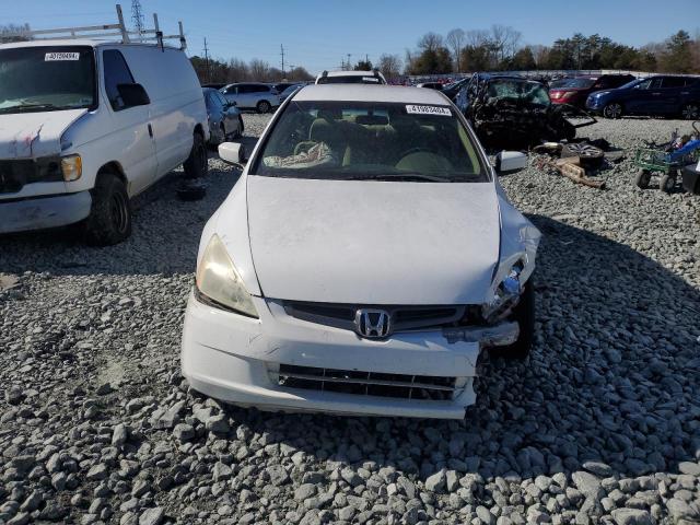 1HGCM56383A011697 - 2003 HONDA ACCORD LX WHITE photo 5