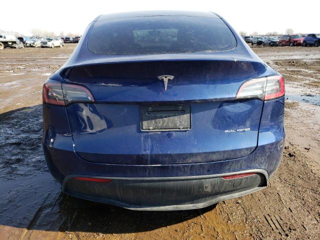 7SAYGDEE3NF386614 - 2022 TESLA MODEL Y BLUE photo 6