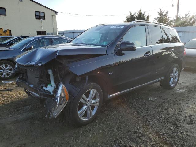 4JGDA5HB6CA049764 - 2012 MERCEDES-BENZ ML 350 4MATIC BLACK photo 1