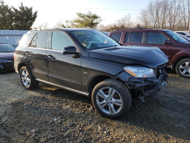 4JGDA5HB6CA049764 - 2012 MERCEDES-BENZ ML 350 4MATIC BLACK photo 4