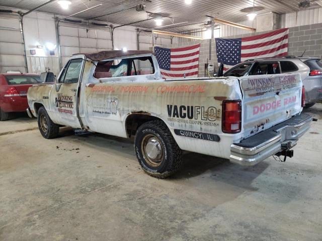 1B7HE16Y7NS640094 - 1992 DODGE D-SERIES D150 WHITE photo 2