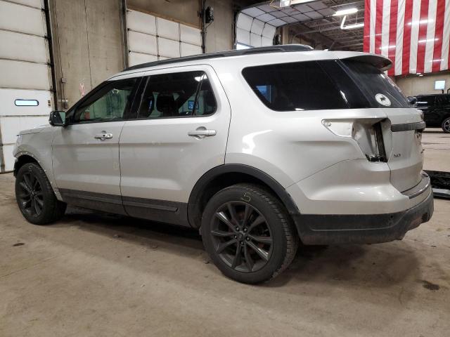 1FM5K8D83JGA80333 - 2018 FORD EXPLORER XLT SILVER photo 2