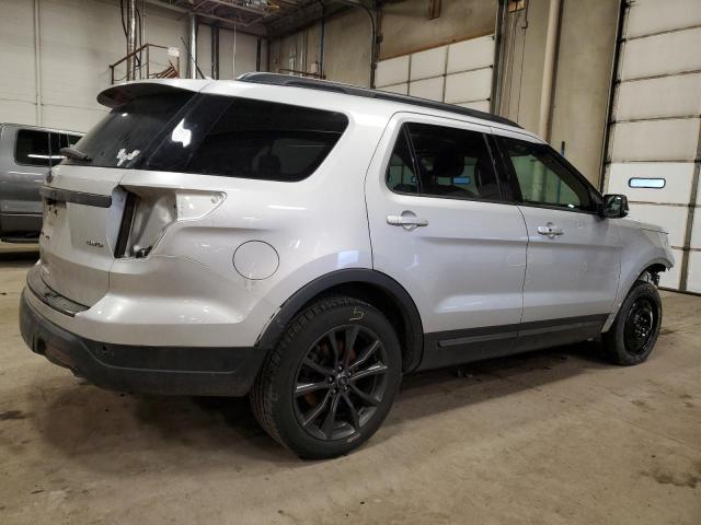 1FM5K8D83JGA80333 - 2018 FORD EXPLORER XLT SILVER photo 3