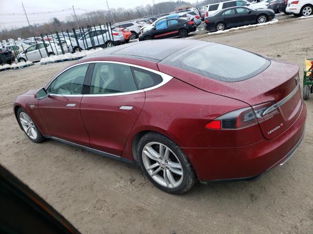 5YJSA1DN3CFS00166 - 2012 TESLA MODEL S 勃艮第红 照片 2