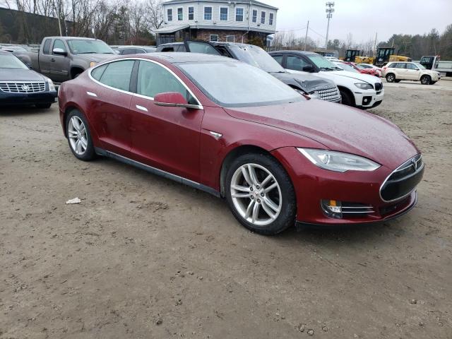 5YJSA1DN3CFS00166 - 2012 TESLA MODEL S 勃艮第红 照片 4