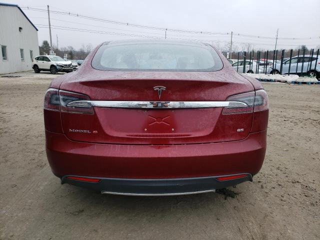 5YJSA1DN3CFS00166 - 2012 TESLA MODEL S 勃艮第红 照片 6