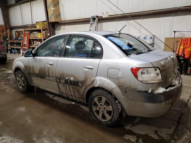 KNADE123686349721 - 2008 KIA RIO BASE GRAY photo 2