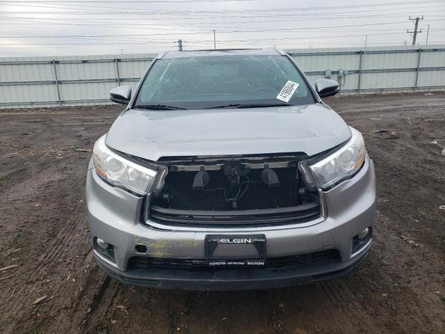 5TDJKRFH6GS304280 - 2016 TOYOTA HIGHLANDER XLE SILVER photo 5