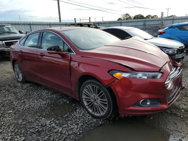 3FA6P0HR5DR303196 - 2013 FORD FUSION SE RED photo 4