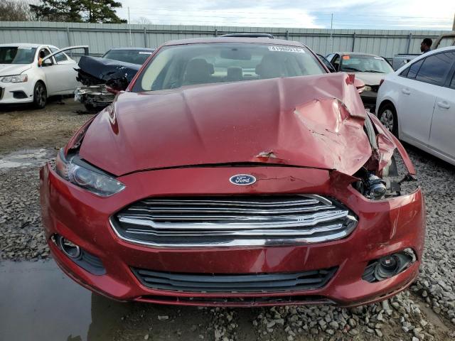 3FA6P0HR5DR303196 - 2013 FORD FUSION SE RED photo 5