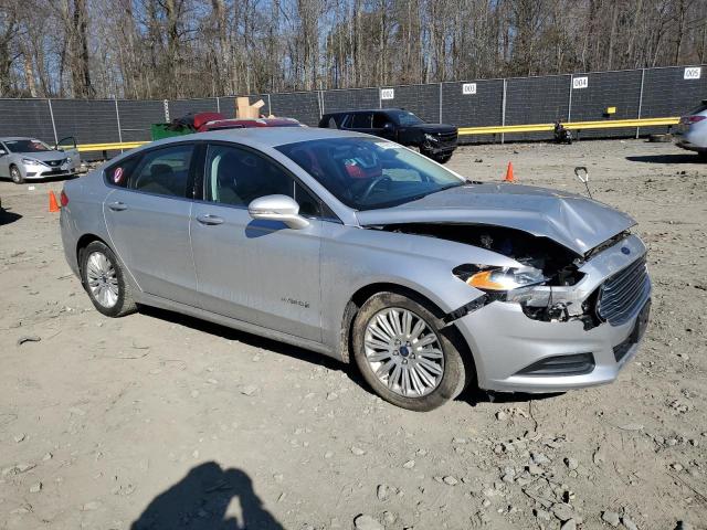 3FA6P0LU1FR296455 - 2015 FORD FUSION SE HYBRID SILVER photo 4