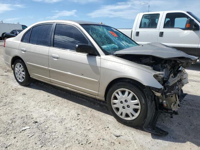 2HGES16574H501835 - 2004 HONDA CIVIC LX TAN photo 4