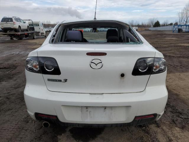 JM1BK323681867114 - 2008 MAZDA 3 S WHITE photo 6