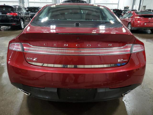 3LN6L2JK1DR814284 - 2013 LINCOLN MKZ RED photo 6