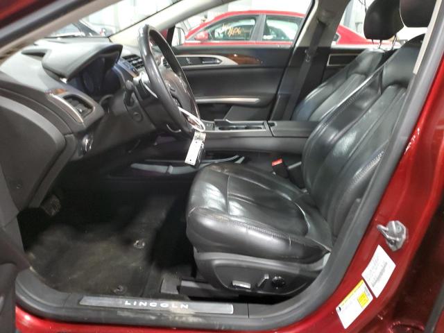 3LN6L2JK1DR814284 - 2013 LINCOLN MKZ RED photo 7