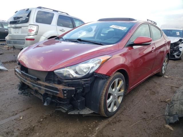 KMHDH4AE5CU390033 - 2012 HYUNDAI ELANTRA GLS RED photo 1