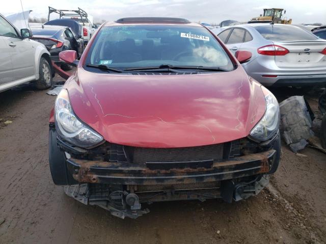 KMHDH4AE5CU390033 - 2012 HYUNDAI ELANTRA GLS RED photo 5