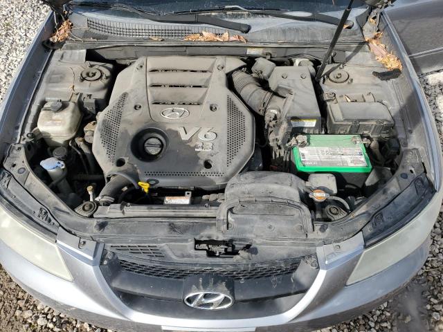 5NPET46F28H399587 - 2008 HYUNDAI SONATA GLS GRAY photo 11