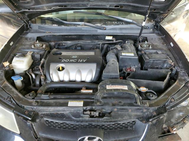 5NPET46C47H282288 - 2007 HYUNDAI SONATA GLS BLACK photo 11