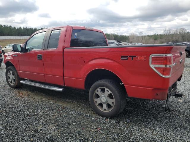 1FTEX1CW1AFB93152 - 2010 FORD F150 SUPER CAB RED photo 2